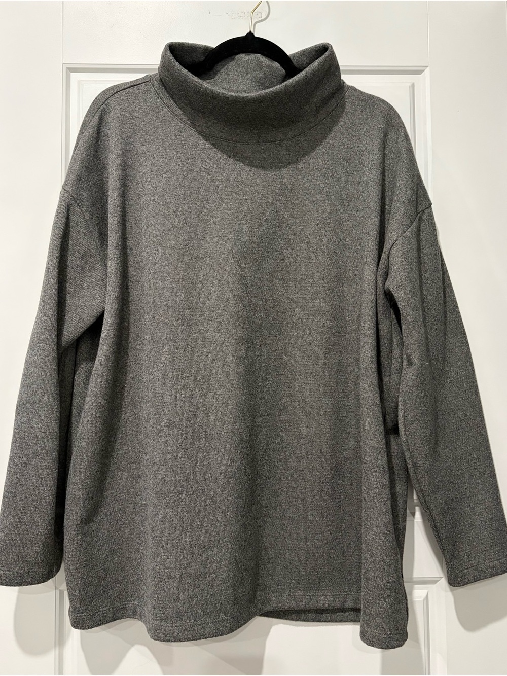Men's Gray Turtleneck Sweater - Classic Cozy Fit